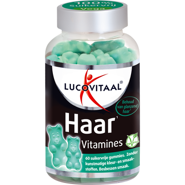 Lucovitaal Haar Vitamine Suikervrije Gummies Bosbes 60 — 60 stuks