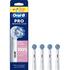 Oral-B Sensitive Clean Opzetborstels Wit 4 Stuks