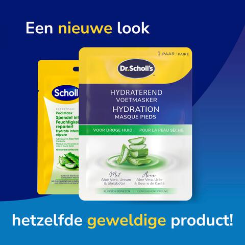 Dr.Scholl's Hydraterend & Verzachtend Voetmasker Aloe Vera 1 paar