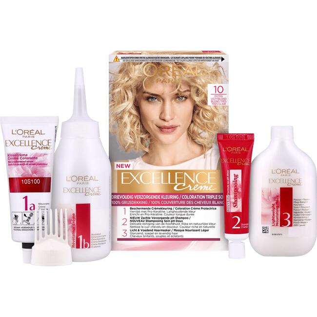 L'Oréal Paris Excellence Crème Verzorgende Crèmekleuring 10 Extra Lichtblond