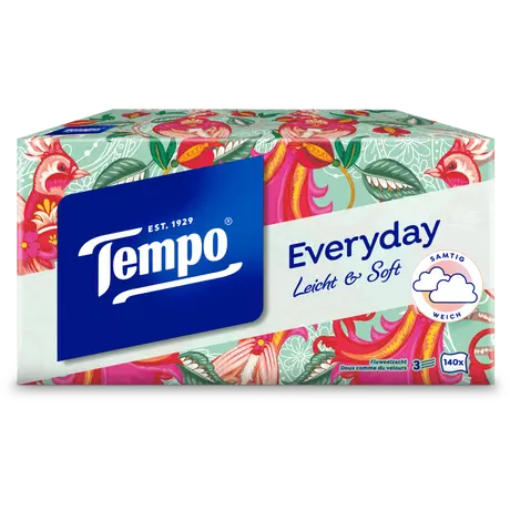 Tempo Everyday XXL Light box 3-Laags Tissues 140 stuks
