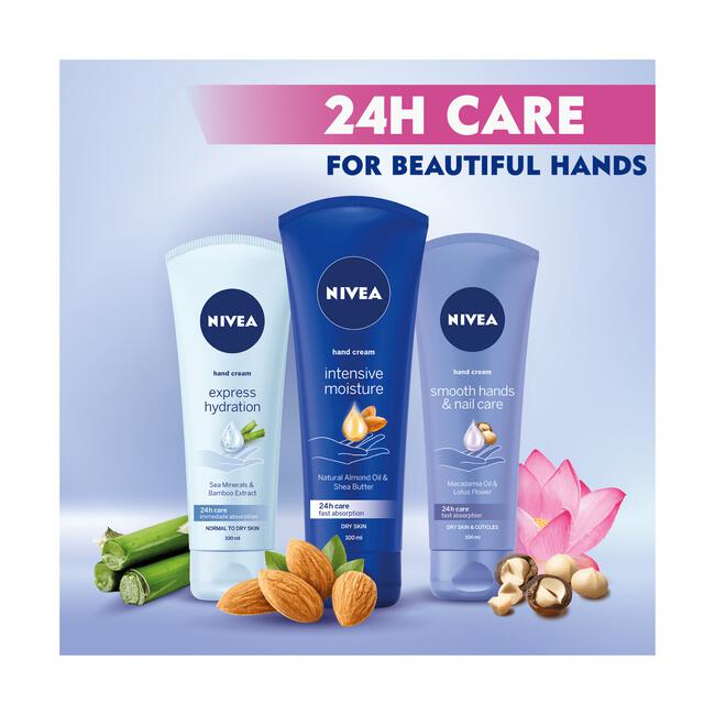 NIVEA Smooth Hands & Nail Care Handcrème 100 ML