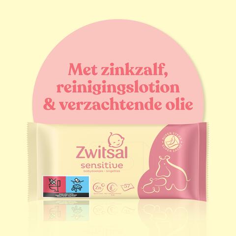 Zwitsal Doekjes 24-Pack Sensitive 24 Stuks