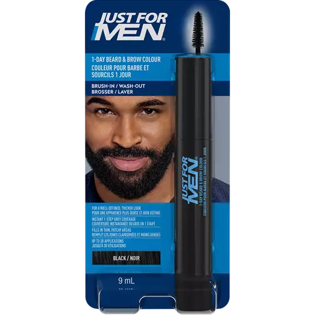 Just For Men Beard&Brow Zwart 1 St