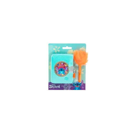 Stitch Pluche Dagboekje Met Slot Fluffy Pen