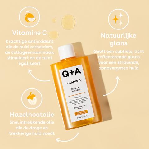 Q+A Vitamin C Shimmer Body Oil  150 ML