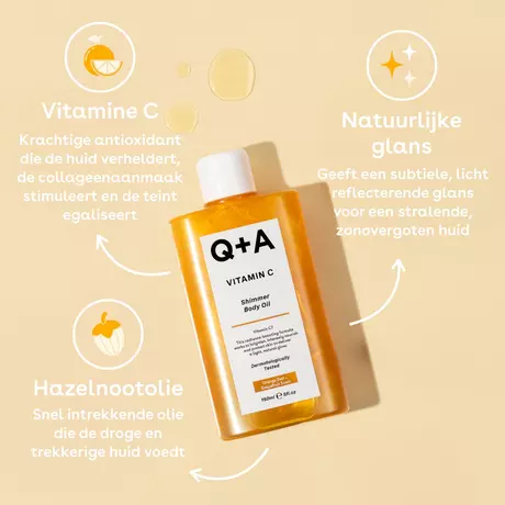 Q+A Vitamin C Shimmer Body Oil  150 ML