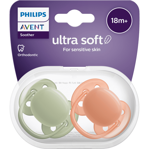 Philips Avent Fopspeen Ultra Soft 18M+ SCF093/05 2 stuks
