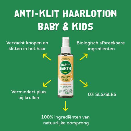 Happy Earth Baby & Kids Hair Lotion