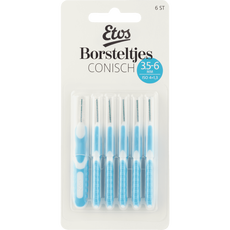 Etos Borsteltjes Conisch 3,5-6 MM 6 stuks
