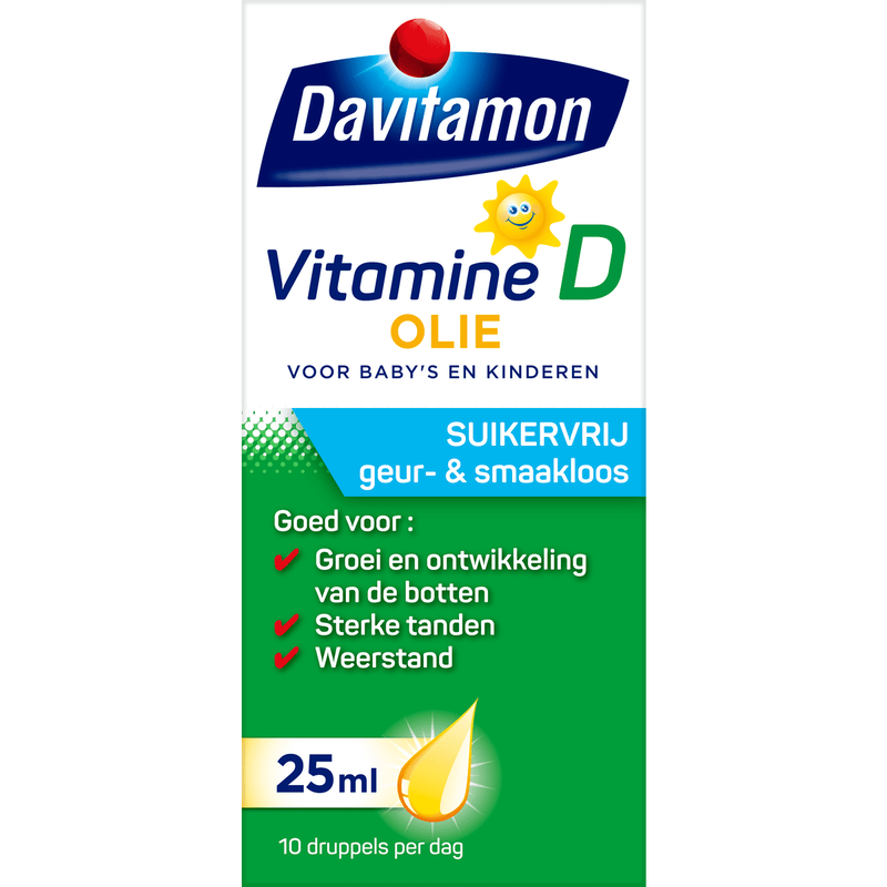 Davitamon Vitamine D Olie Suikervrij 25 ML