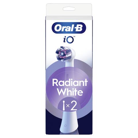 Oral-B iO Radiant White Opzetborstels Wit 2 Stuks