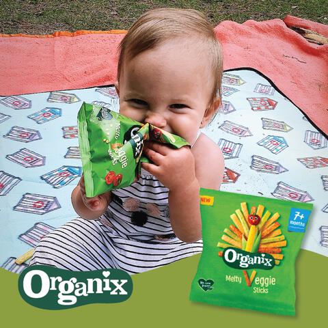 Organix Bio Veggie Groente Sticks 7+ Maanden 15 gram