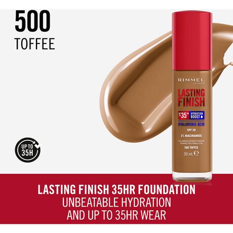 Rimmel Lasting Finish 35Hr Foundation 500 Toffee