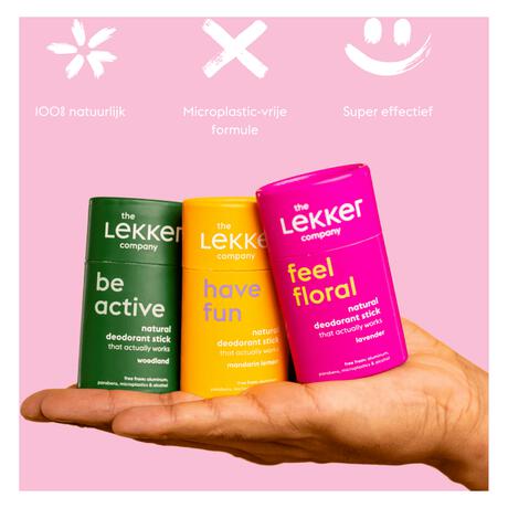 The Lekker Company Be Active Deodorant Stick 40 GR