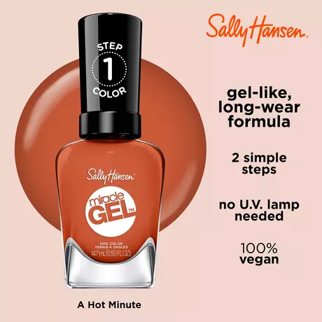 Sally Hansen Miracle Gel Nagellak 388 Lacquer A Hot Minute Oranje 14,7 ML