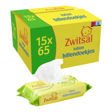 Zwitsal Lotion Billendoekjes 15 x 65 Stuks