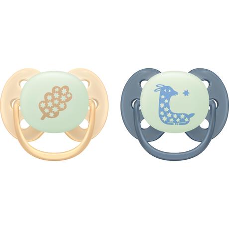 Philips Avent Fopspeen Ultra Soft Nighttime 6-18M SCF094/03 2 stuks