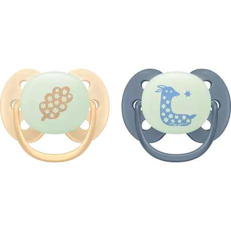 Philips Avent Fopspeen Ultra Soft Nighttime 6-18M SCF094/03 2 stuks