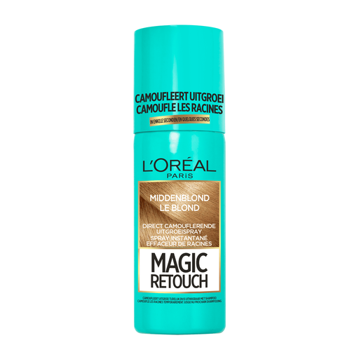 L'Oréal Paris Magic Retouch Camouflerende Uitgroeispray 5 Middenblond 75 ML