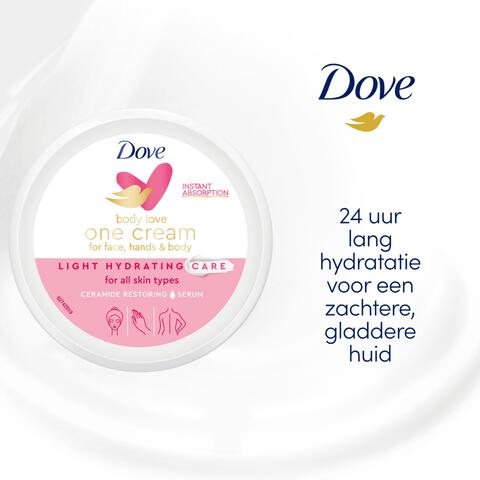 Dove Body Love Light Hydration One Crème 250 ML