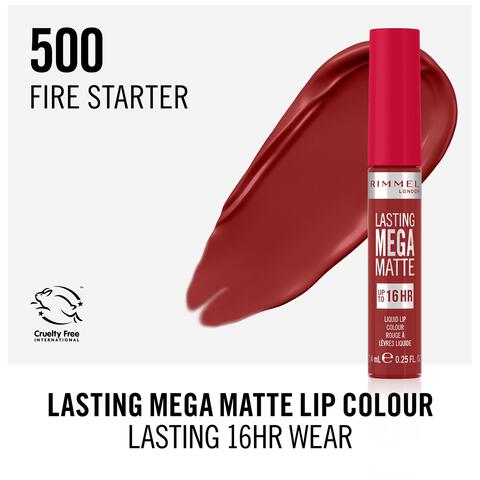 Rimmel London Lasting Mega Matte Liquid Lipstick 500&nbsp;Fire Starter