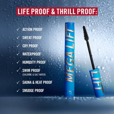 Rimmel London Thrill Seeker Mega Lift Mascara Waterproof 4 Zwart