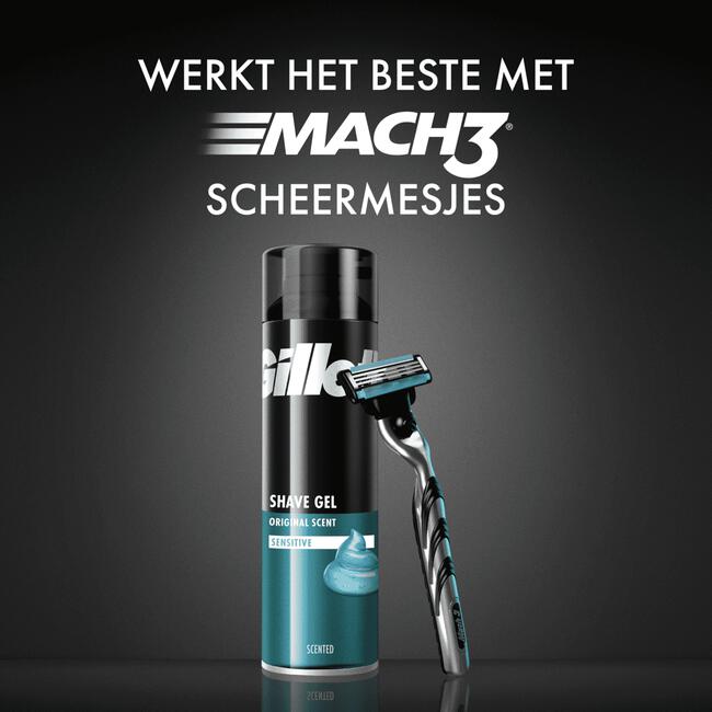 Gillette Classic Sensitive Scheergel Gevoelige Huid 200 ML