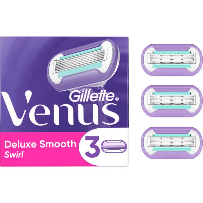 Gillette Venus Deluxe Smooth Swirl Navulmesjes 3 Stuks