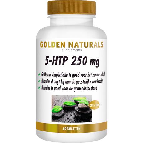 Golden Naturals 5-HTP 250mg Tabletten 60 stuks
