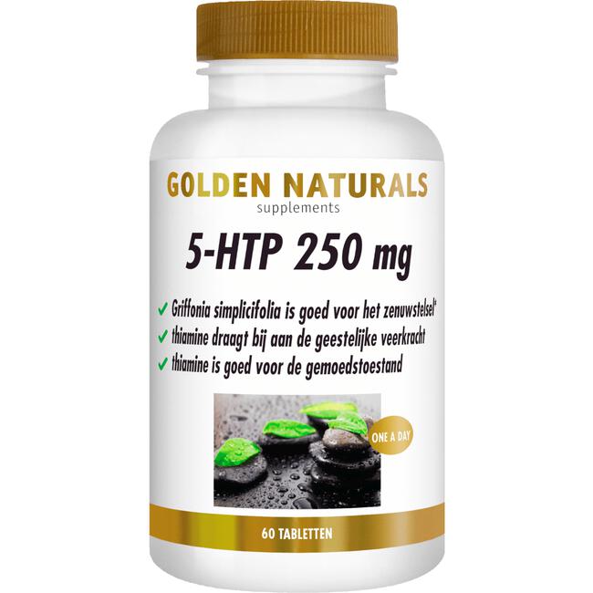 Golden Naturals 5-HTP 250mg Tabletten 60 stuks