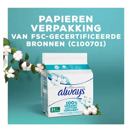 Always Maandverband Cotton Protection Night 8 stuks