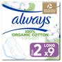 Always Cotton Protection Maandverband Long Met Vleugels 9 Stuks