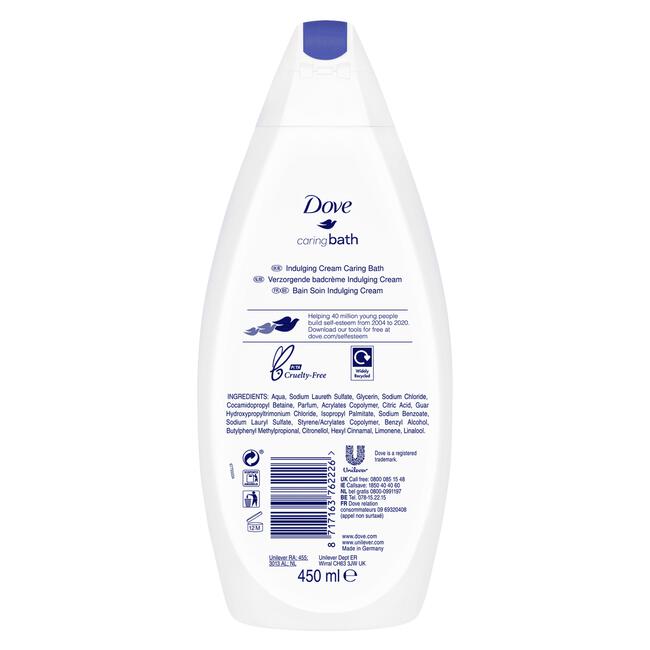 Dove Caring Bath Indulging Cream Badcrème 450 ML
