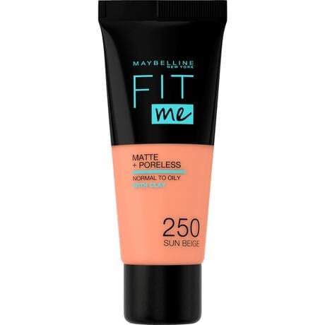 Maybelline New York Fit Me Matte + Poreless Foundation 250 Sun Beige 30 ML