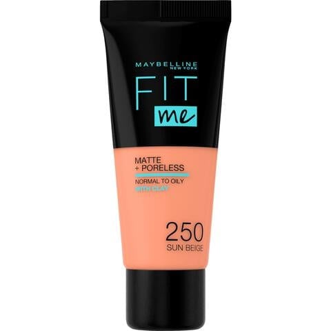 Maybelline New York Fit Me Matte + Poreless Foundation 250 Sun Beige 30 ML