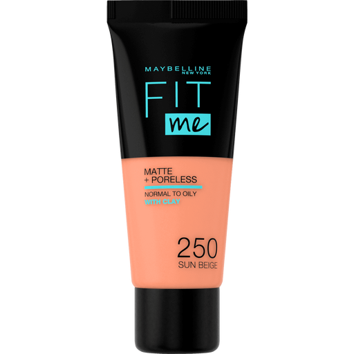 Maybelline New York Fit Me Matte + Poreless Foundation 250 Sun Beige 30 ML