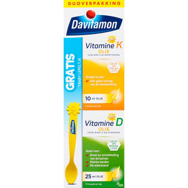 Meisje krijgen Oude man Davitamon Baby Vitamine K+D Olie 35 ML | Etos