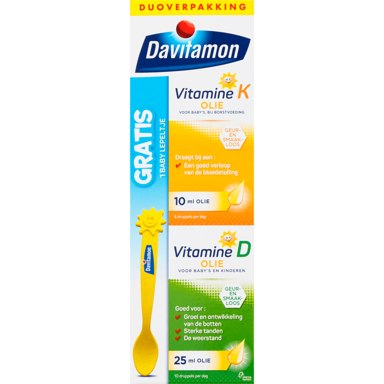 Davitamon Baby Vitamine K+D Olie 35 ML Etos