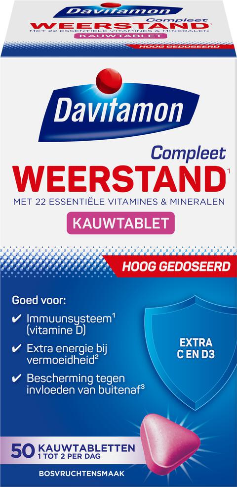 Davitamon Compleet Weerstand Forte 50 Kauwtabletten