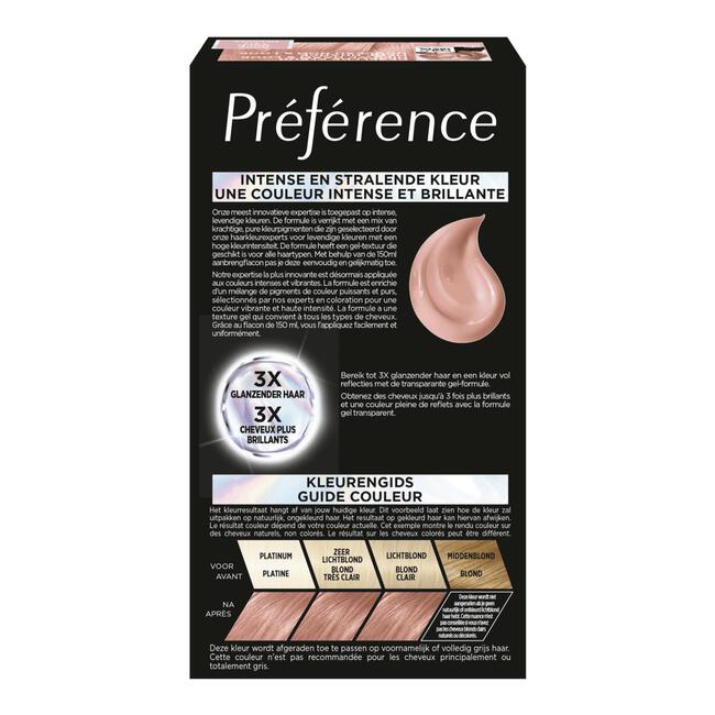 L'Oréal Paris Préférence Vivids Permanente Haarverf 9.214 Rose Gold