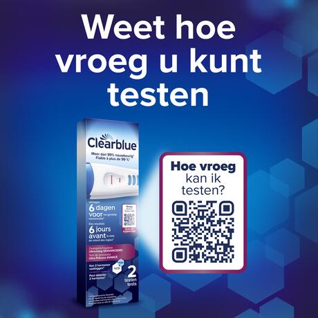 Clearblue Vroege Geavanceerd Detectie Zwangerschapstest 2 Stuks
