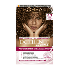 L'Oréal Paris Excellence Crème Verzorgende Crèmekleuring 4.3 Midden Goudbruin