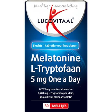 Lucovitaal Melatonine L-Tryptofaan 5 MG 30 stuks