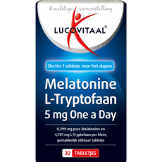 Lucovitaal Melatonine L-Tryptofaan 5 MG 30 stuks