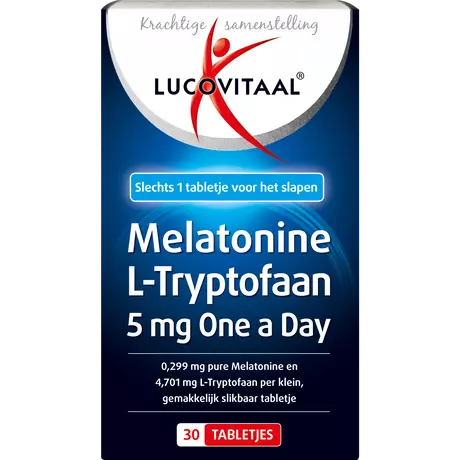 Lucovitaal Melatonine L-Tryptofaan 5 MG 30 stuks