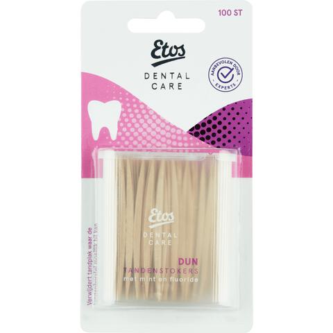 Etos Dental Care Houten Tandenstokers Dun 100 stuks