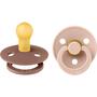 Bibs Fopspeen Two Pack Natuurlijk Rubber Woodchuck Blush Size 2