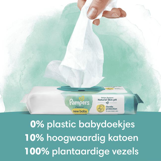 Pampers Harmonie New Baby Billendoekjes 46 Stuks