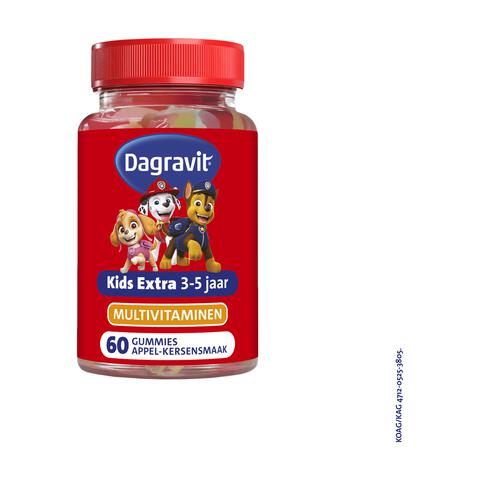 Dagravit Kids Xtra Paw Patrol 3-5 jaar 60 gummies
